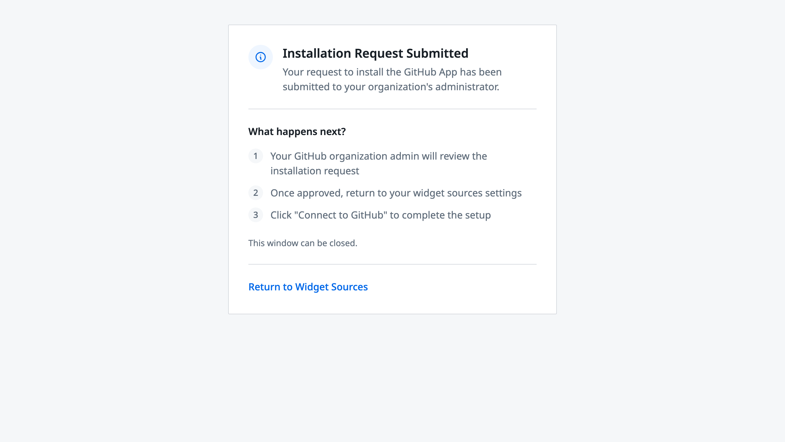 Screenshot placeholder: Approval pending